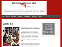 Tablet Screenshot of canadianwomenlondon.org